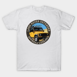 4x4 Offroad Legends: Land Rover Defender Classic (yellow) T-Shirt